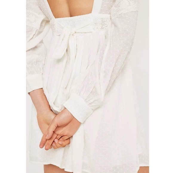 Free People Sugar Pie Deep V Mini Dress size s - Picture 2 of 5